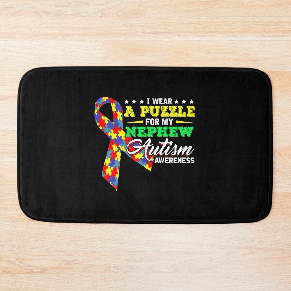 Item preview, I Wear A Puzzle For My Nephew Autism Awareness designed and sold by GoldenBuffalo79.