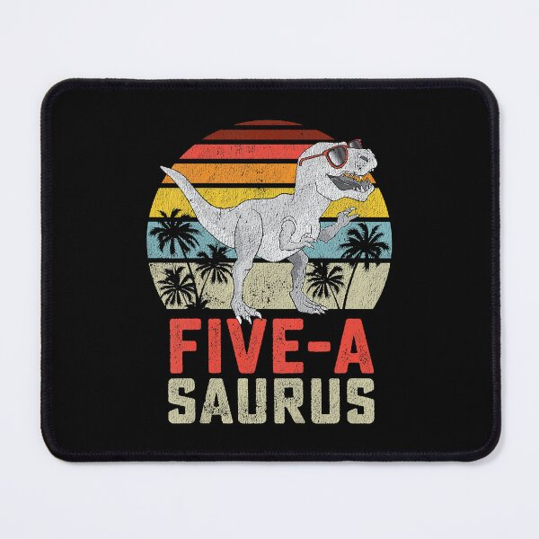 Item preview, Five A Saurus Kids 5 Year Old Dinosaur Birthday 5th T Rex Dino Five Saurus designed and sold by HugheDemeyer.