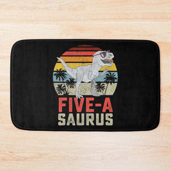 Item preview, Five A Saurus Kids 5 Year Old Dinosaur Birthday 5th T Rex Dino Five Saurus designed and sold by HugheDemeyer.