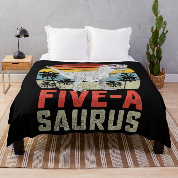 Item preview, Five A Saurus Kids 5 Year Old Dinosaur Birthday 5th T Rex Dino Five Saurus designed and sold by HugheDemeyer.