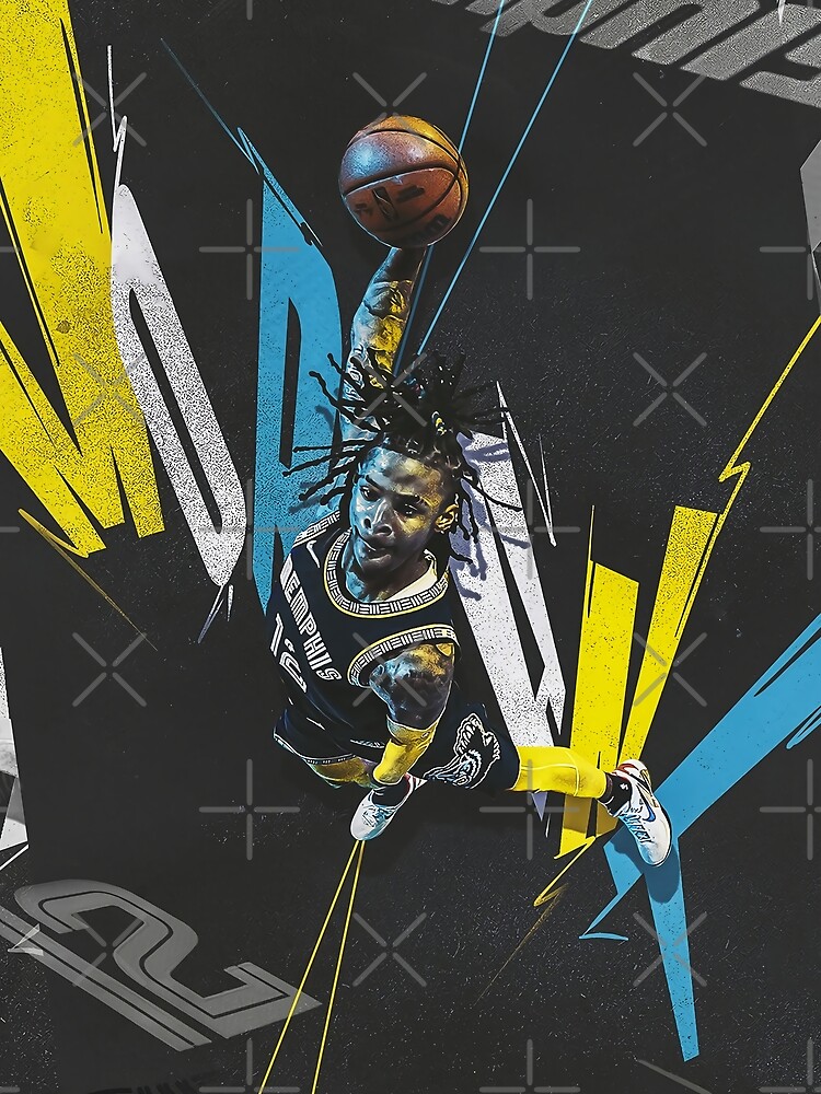 "ja morant posterized dunk on malik beasley" Poster by MaricelaPadron