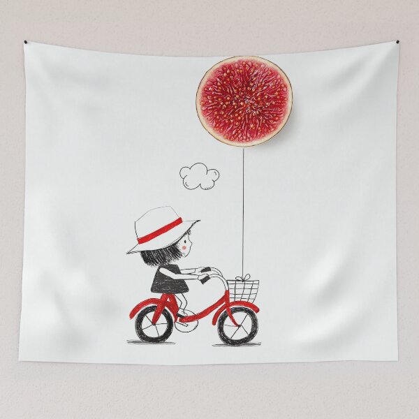 Item preview, A child with Pomegranate Balloon designed and sold by TeeBruh.