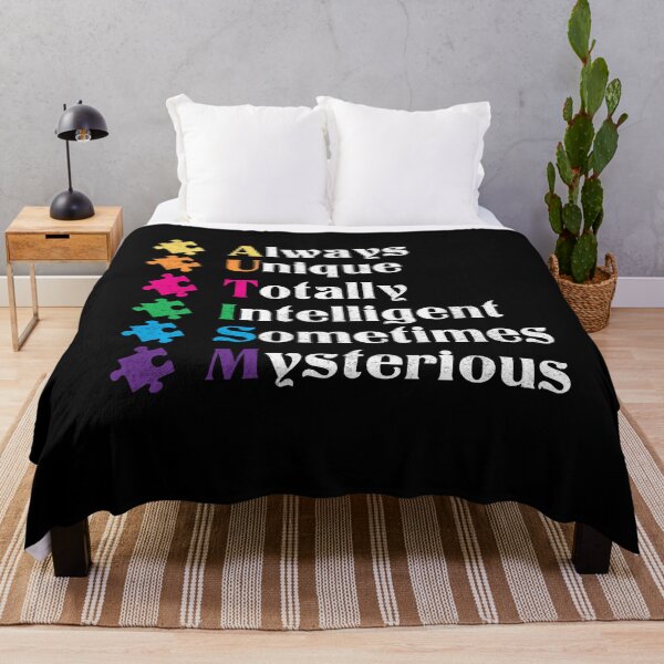 Item preview, Autism Is Always Unique Totally Intelligent Sometimes Mysterious designed and sold by GoldenBuffalo79.