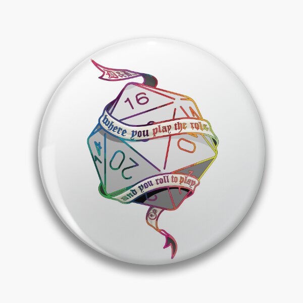 Item preview, D&D - Where You Play the Role, and You Roll to Play - Pride Edition Filled designed and sold by SSR-art.