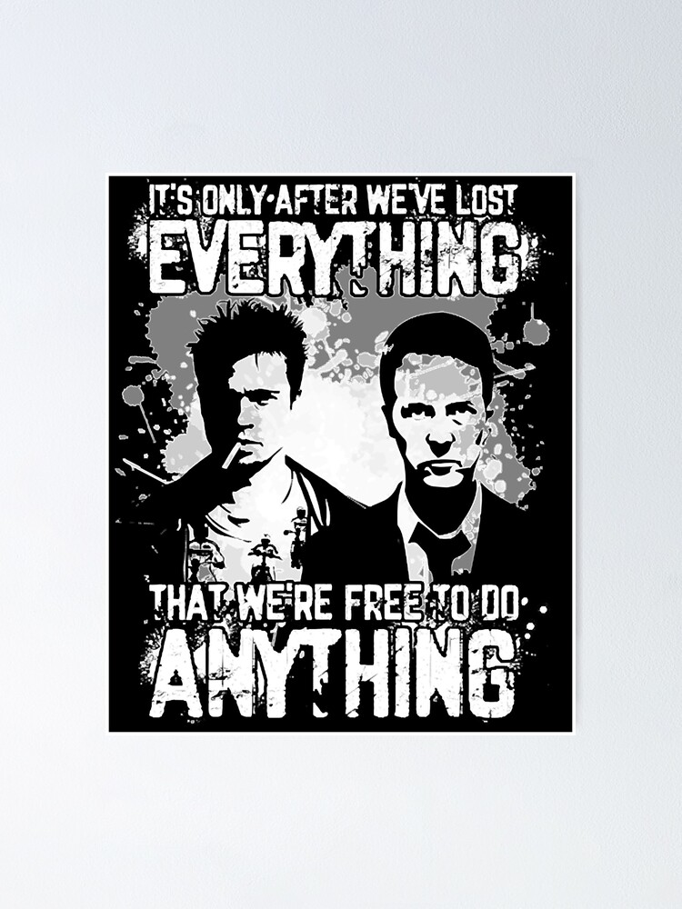 Fight Club poster Poster for Sale by BenjaminsFashi