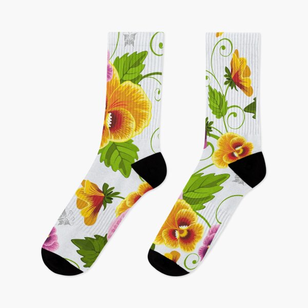 Item preview, Purple And Gold Summer Viola Floral Seamless Pattern designed and sold by TeeBeesDesign.