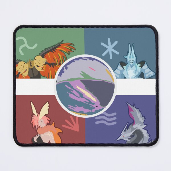 Item preview, Eureka Bosses FFXIV mouse pad designed and sold by EseBovany.