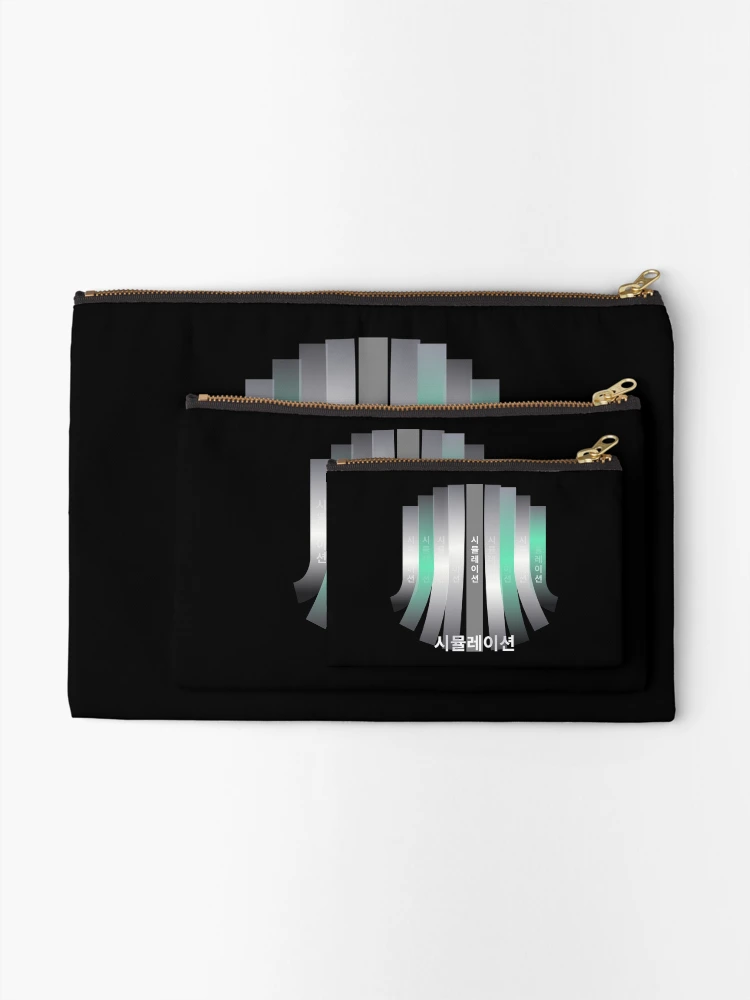 Thumbnail 2 of 4, Zipper Pouch, simulation data science artificial intelligence big data python analytics designed and sold by hive8.