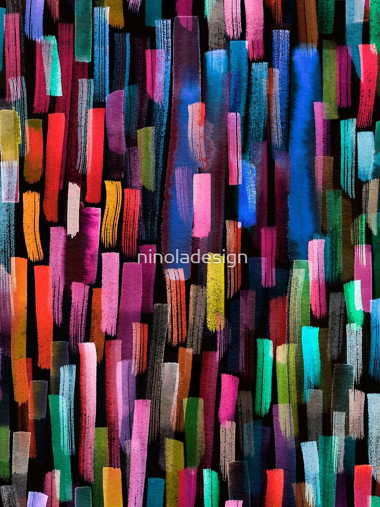 Multicolored watercolor stripes pattern by ninoladesign
