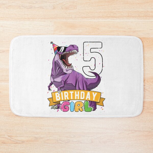 Item preview, Kids 5th Birthday Birthday Girl Pink T Rex Kids 5 Years Old designed and sold by HugheDemeyer.