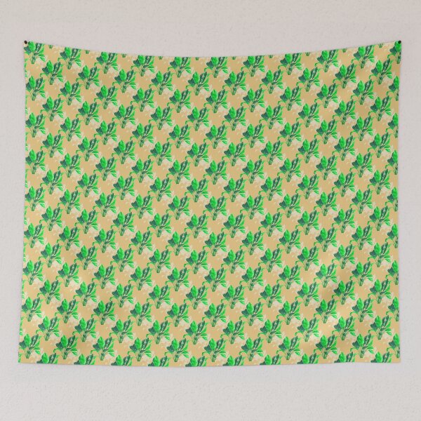 Item preview, Houseplant half drop repeat pattern designed and sold by spiffythings.