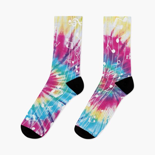 Item preview, Tie Dye Music Notes On A Staff designed and sold by Primroaddesigns.