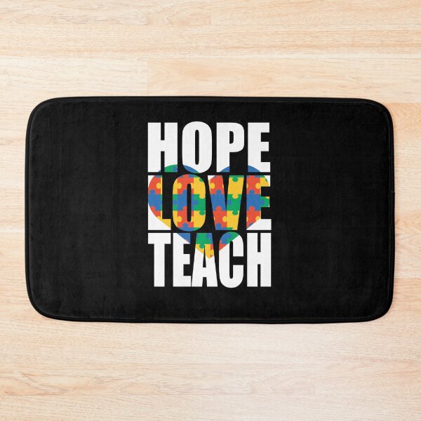 Item preview, Hope Love Teach! Autism Awareness designed and sold by GoldenBuffalo79.