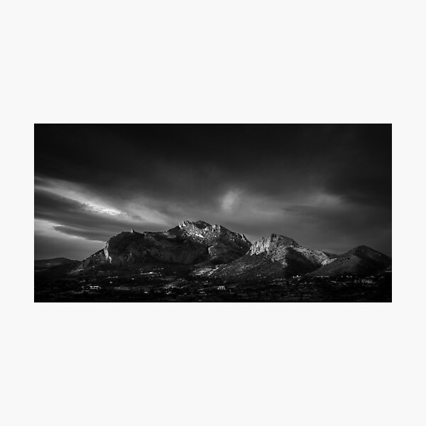The whole mountain Mono Photographic Print