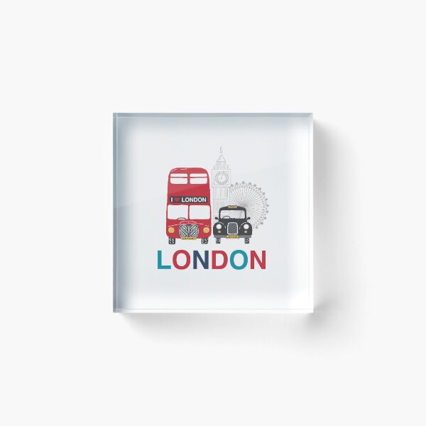 Item preview, London buses and taxis designed and sold by Cheekyleopard.