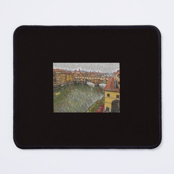 Item preview, Florence in Italy Ponte Vecchio The Old Bridge in stained glass designed and sold by ZuZaFo.