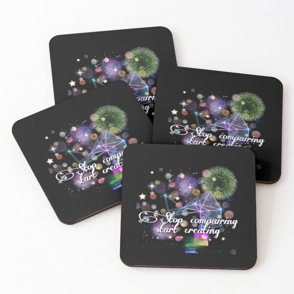 Item preview, Stop compairing start creating motivational words designed and sold by tintingouw.