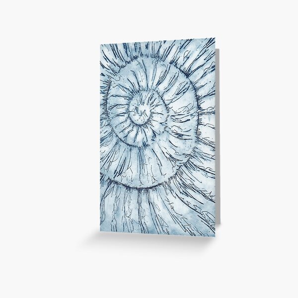 Ammonite no.34 - 100 ammonite project Greeting Card