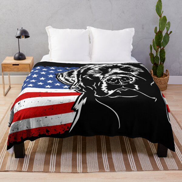Item preview, Proud Labrador America Flag Dog designed and sold by dogarts.