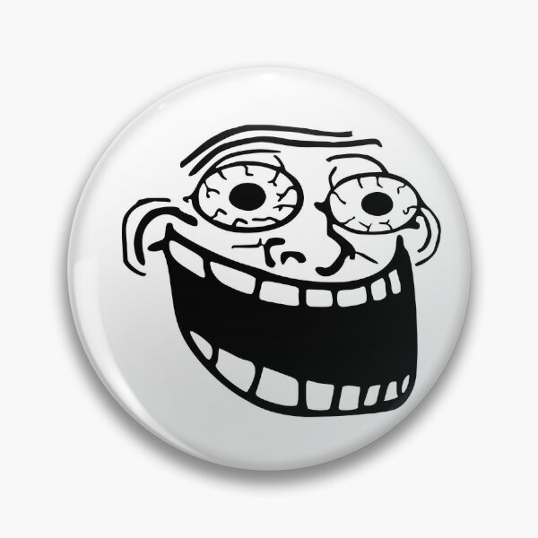 Crazy Troll Face Social Media | Pin