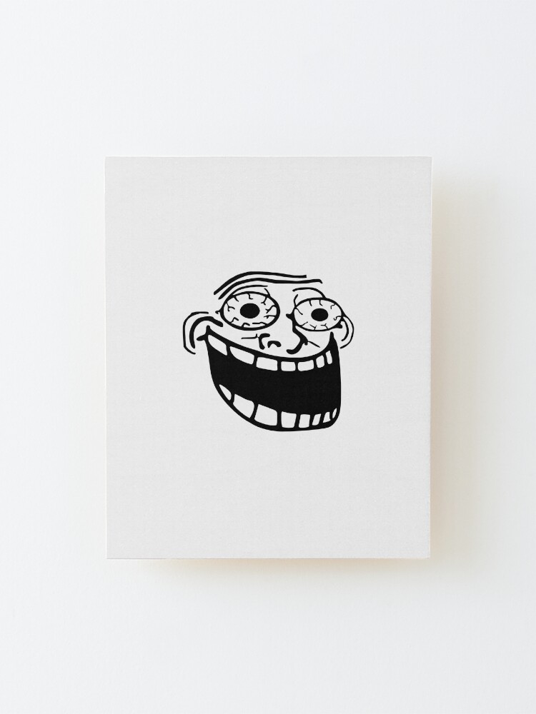 Troll Face Wood Print