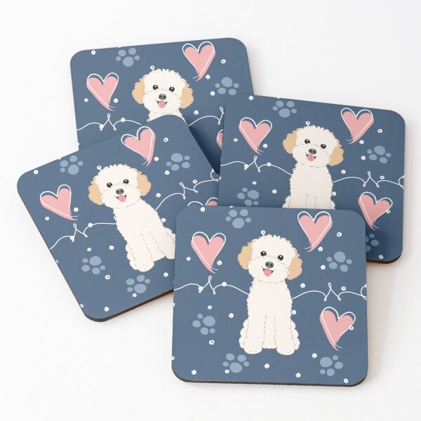 Item preview, LOVE Cream White Toy Poodle designed and sold by Lulupainting.