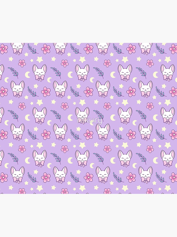 Sakura Cat // Purple | Nikury by nikury