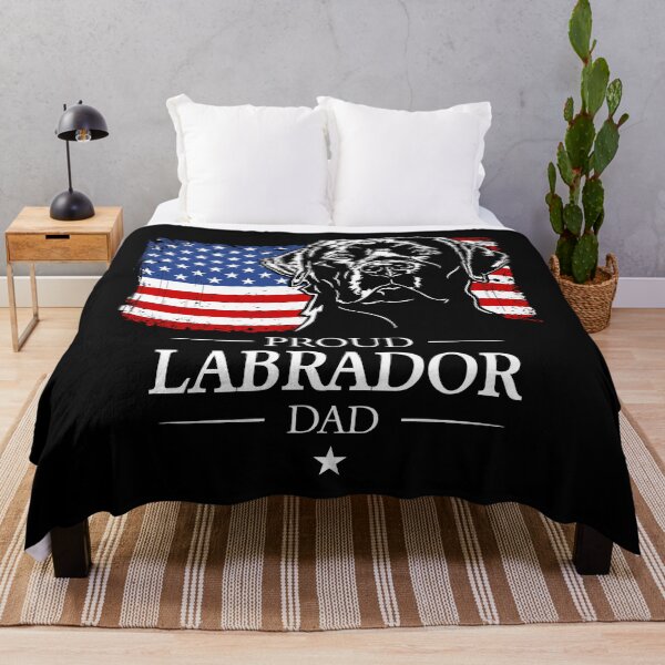 Item preview, Proud Labrador Dad America Flag Dog designed and sold by dogarts.