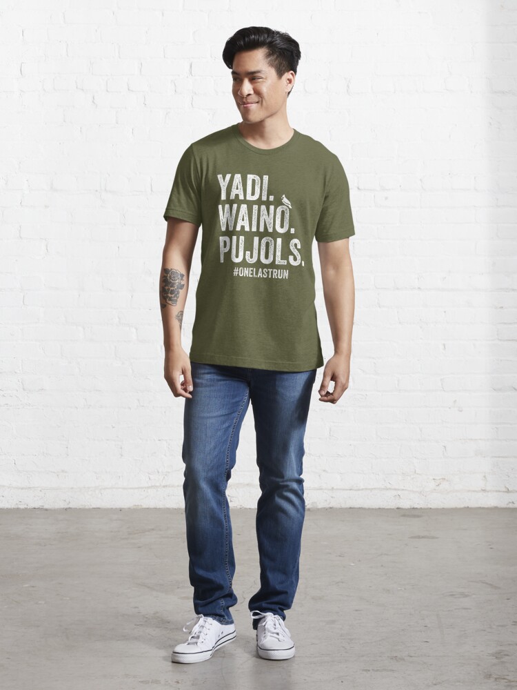 Yadi Waino Pujols Funny Mens Back Print T-shirt