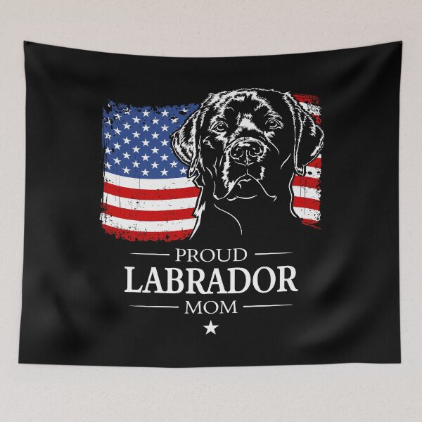 Item preview, Proud Labrador Mama America Flag Dog designed and sold by dogarts.