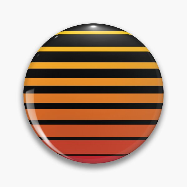 Item preview, Thin to Thick Lines in a Circle Graphic (Orange on Black) designed and sold by STUDIO-72.