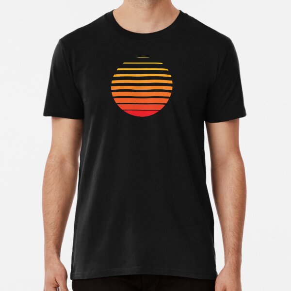 Item preview, Thin to Thick Lines in a Circle Graphic (Orange on Black) designed and sold by STUDIO-72.
