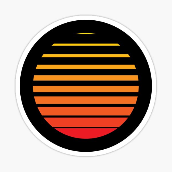 Item preview, Thin to Thick Lines in a Circle Graphic (Orange on Black) designed and sold by STUDIO-72.