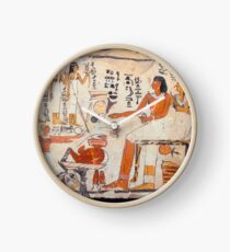 Egyptian illustrated panel Clock