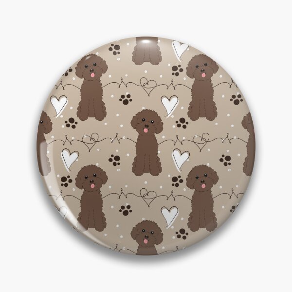 Item preview, LOVE Chocolate Toy Poodle designed and sold by Lulupainting.