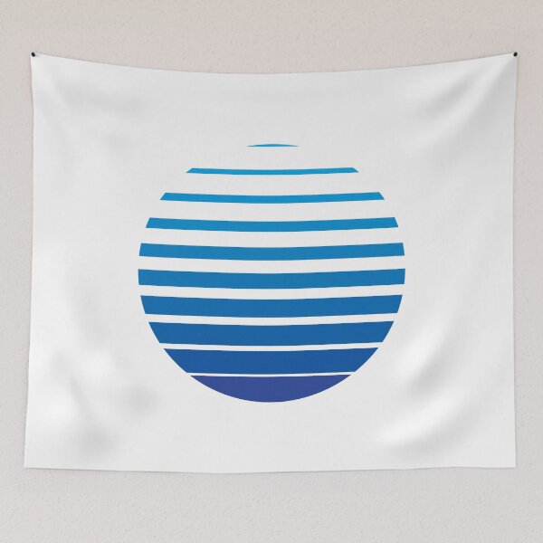 Item preview, Thin to Thick Lines in a Circle Graphic (Blue) designed and sold by STUDIO-72.