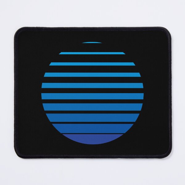 Item preview, Thin to Thick Lines in a Circle Graphic (Blue on Black) designed and sold by STUDIO-72.