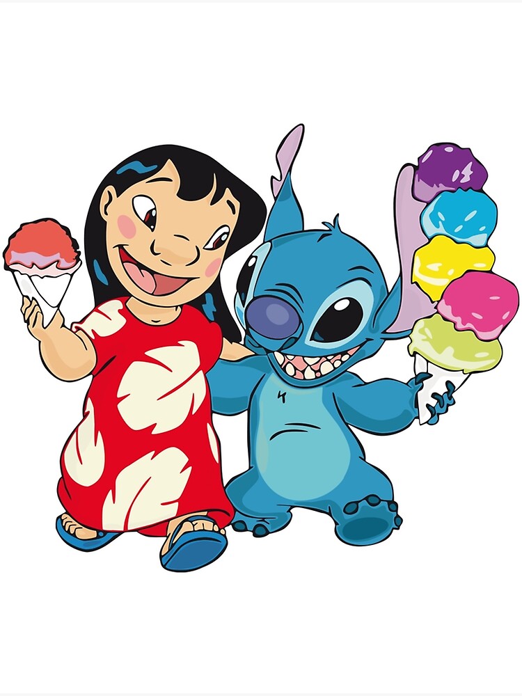 Lilo and Stitch art (2) Art Print for Sale by JakeGoodwin