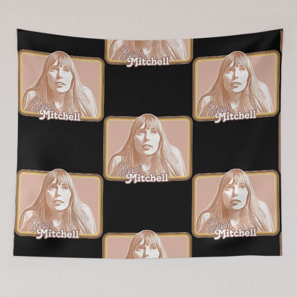Item preview, JoniMitchellRetro1970sStyleFanArtDesign designed and sold by RebeccaM972966.