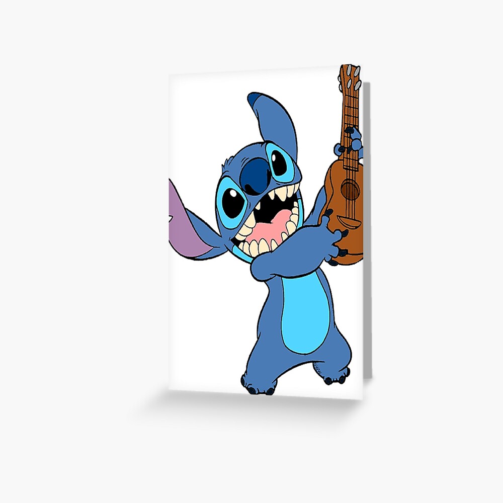 Lilo And Stitch Lilo Pelekai Guitar Greeting Card By JakeGoodwin Redbubble