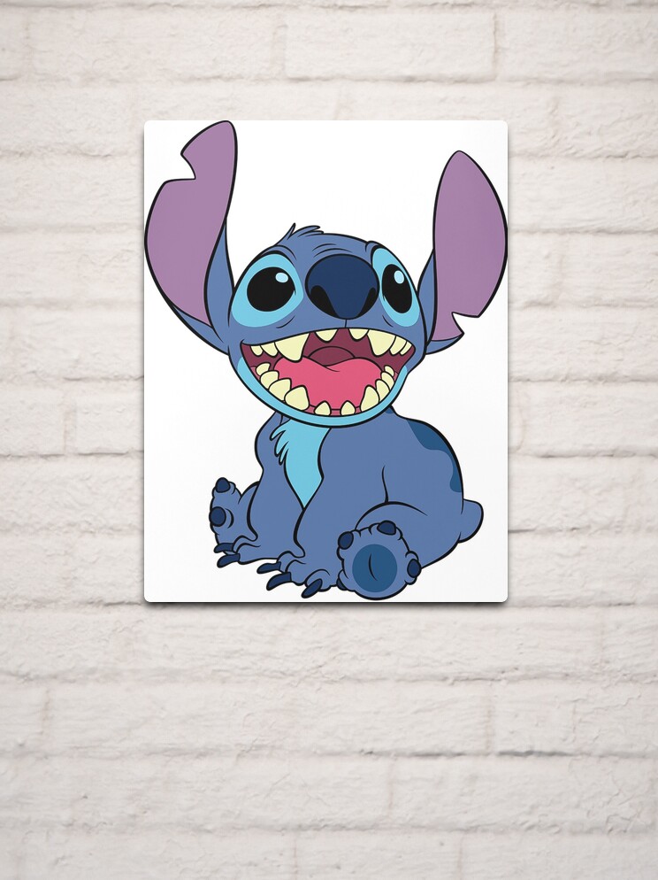 Stitch ( Pink and Blue Version ) | Metal Print