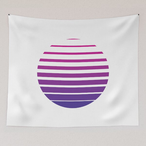 Item preview, Thin to Thick Lines in a Circle Graphic (Purple) designed and sold by STUDIO-72.