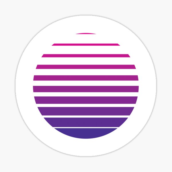 Item preview, Thin to Thick Lines in a Circle Graphic (Purple) designed and sold by STUDIO-72.