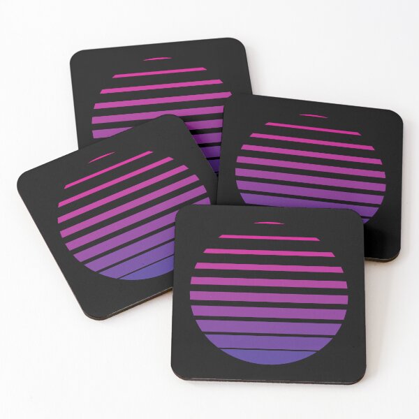 Item preview, Thin to Thick Lines in a Circle Graphic (Purple on Black) designed and sold by STUDIO-72.