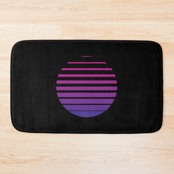 Item preview, Thin to Thick Lines in a Circle Graphic (Purple on Black) designed and sold by STUDIO-72.