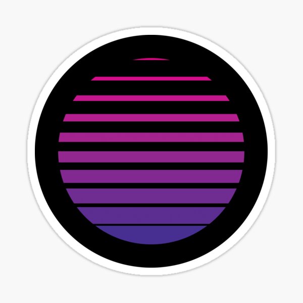 Item preview, Thin to Thick Lines in a Circle Graphic (Purple on Black) designed and sold by STUDIO-72.