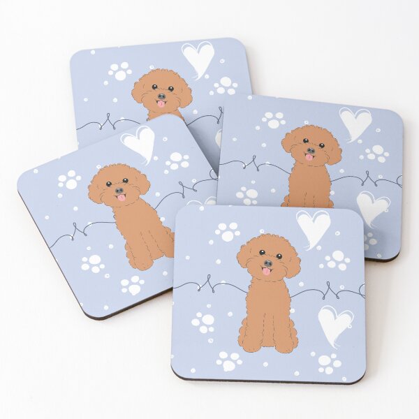 Item preview, LOVE Red Toy Poodle designed and sold by Lulupainting.