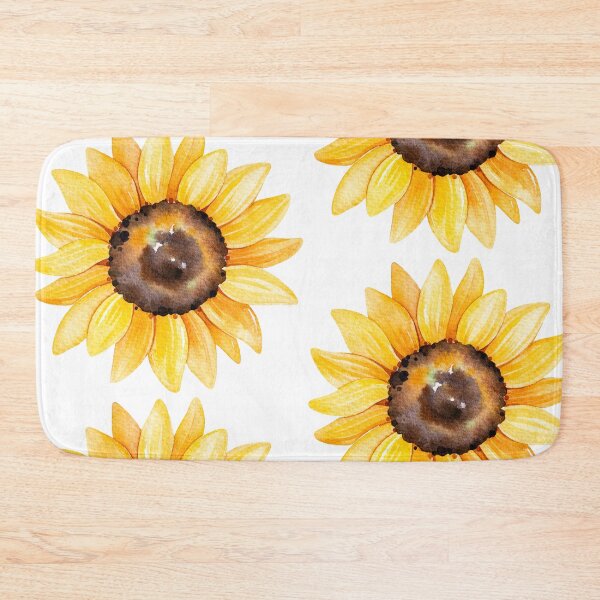 Item preview, Watercolor sunflowers, hand painted yellow flower designed and sold by SouthPrints.