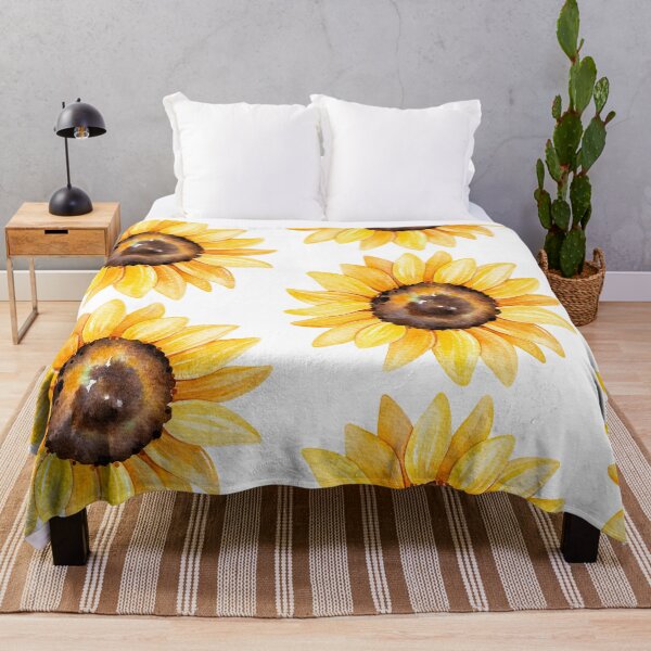 Item preview, Watercolor sunflowers, hand painted yellow flower designed and sold by SouthPrints.