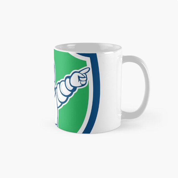 Item preview, Astronaut Pointing Front Shield Cartoon designed and sold by patrimonio.